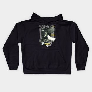 Virgo crescent moon Kids Hoodie